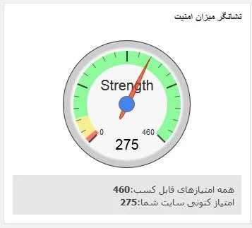 نشان گر میزان امنیت سایت شما