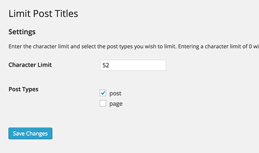 title-limit-settings