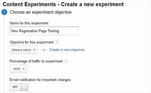 abtesting analytics objective