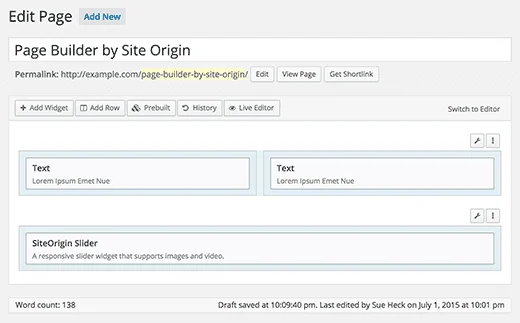 siteorigin-pagebuilder