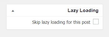 select lazy loading