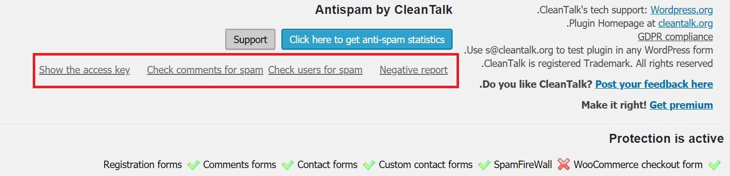 setting spam