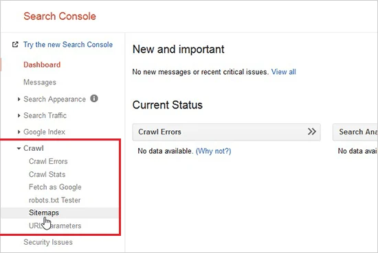 crawl sitemaps