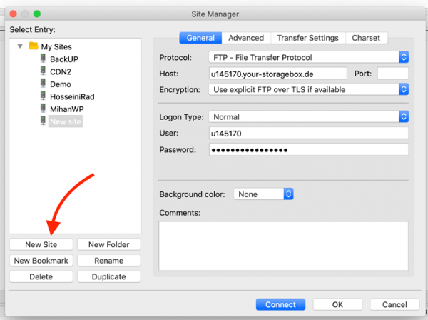 filezilla server configure sftp