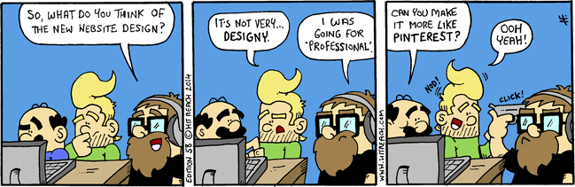 pinterest web design comic