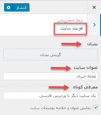 هویت سایت