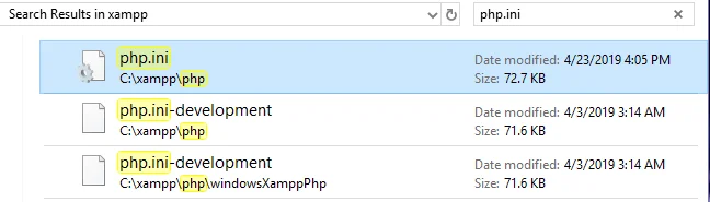 جستجوی Php.ini 