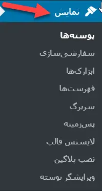 نمایش پوسته