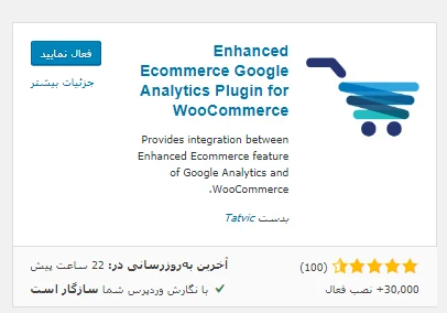  افزونه Enhanced Ecommerce Google Analytics Plugin for WooCommerce 