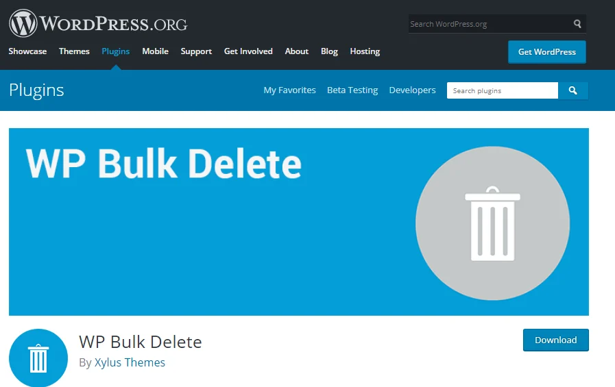 دانلود افزونه WP Bulk Delete 