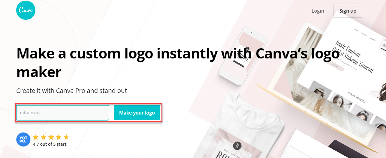 ایجاد لوگو در Canva 