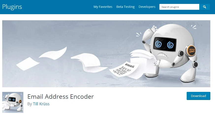 افزونه Email Address Encoder 