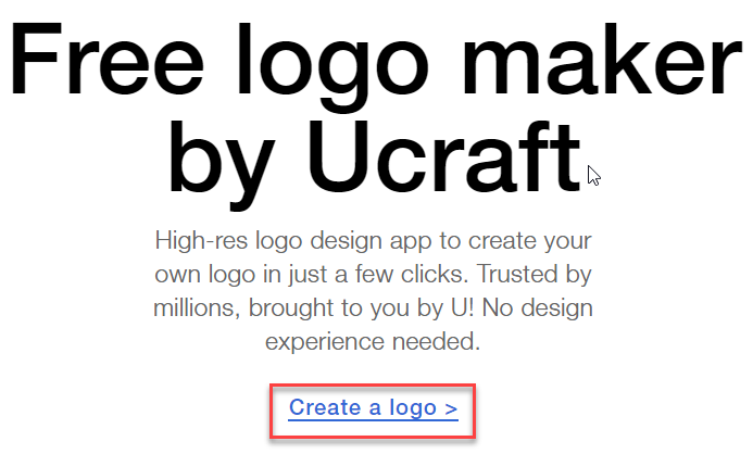 ساخت لوگو در Ucraft’s Logo Maker 