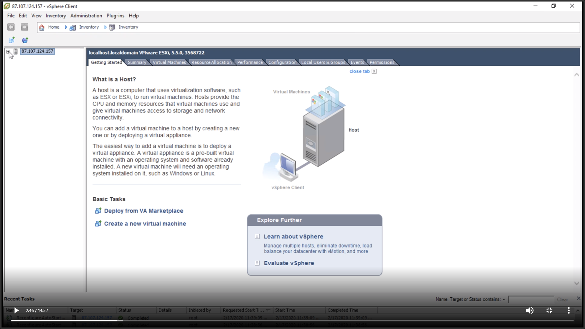 نصب CentOS روی VMWare ESXI