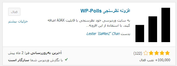 دریافت افزونه wp-polls