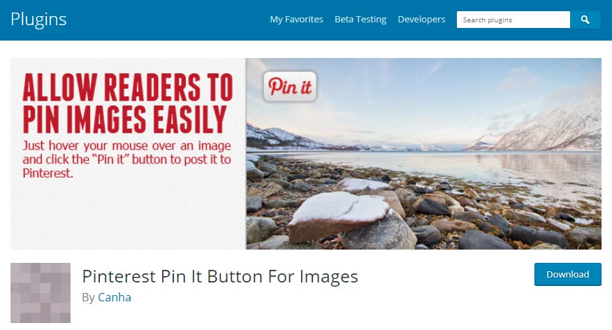 Pinterest Pin It Button For Images