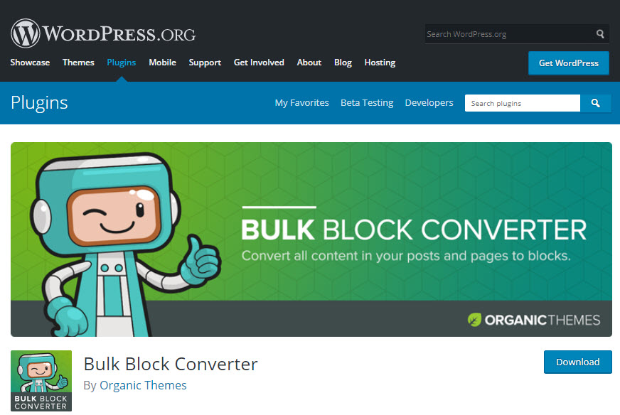 معرفی افزونه Bulk Block Converter 