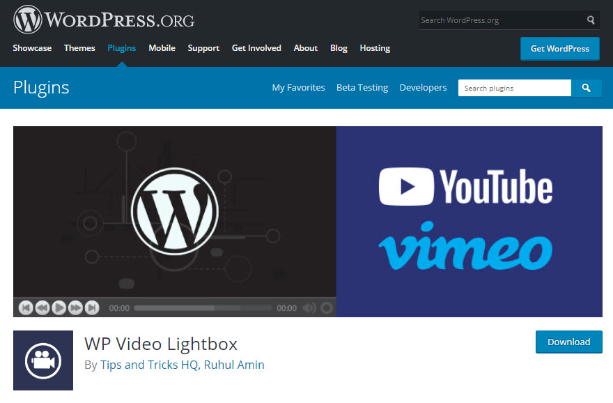 معرفی افزونه WP Video Lightbox