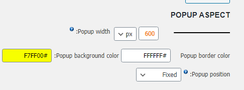تنظیمات رنگ‌بندی در افزونه ITRO Popup