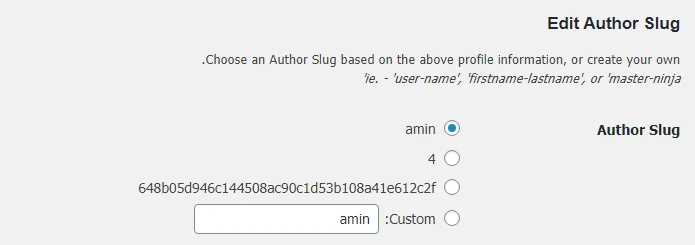 تغییر نامک نویسنده توسط افزونه Edit Author Slug