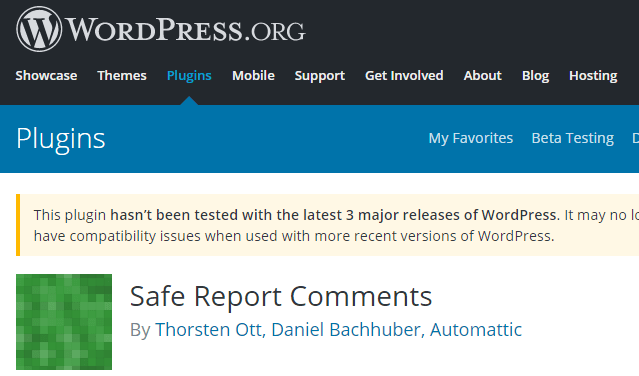 نصب افزونه Safe Report Comments
