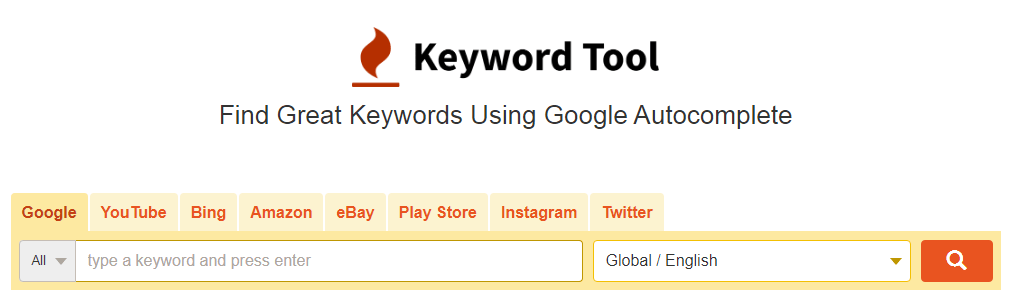 افزونه KeywordTool.io