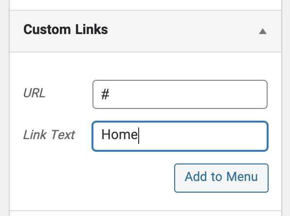 Wordpress How To Add Menu Item Without Link