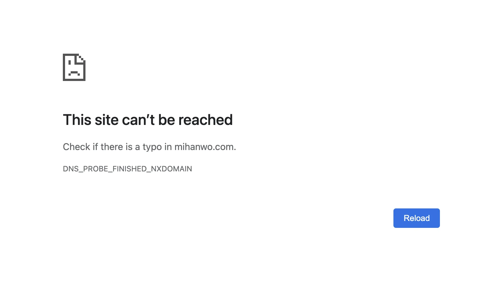 خطای This site can’t be reached