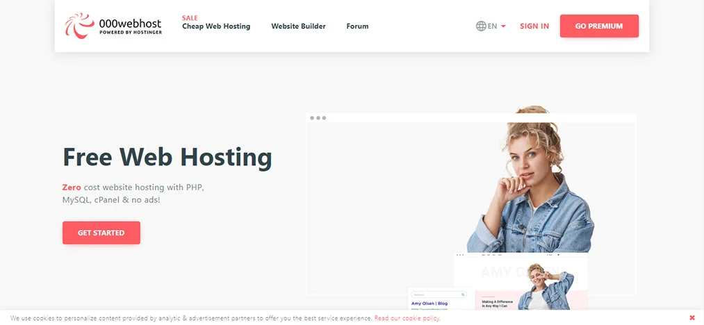 وب‌سایت 000Web Host