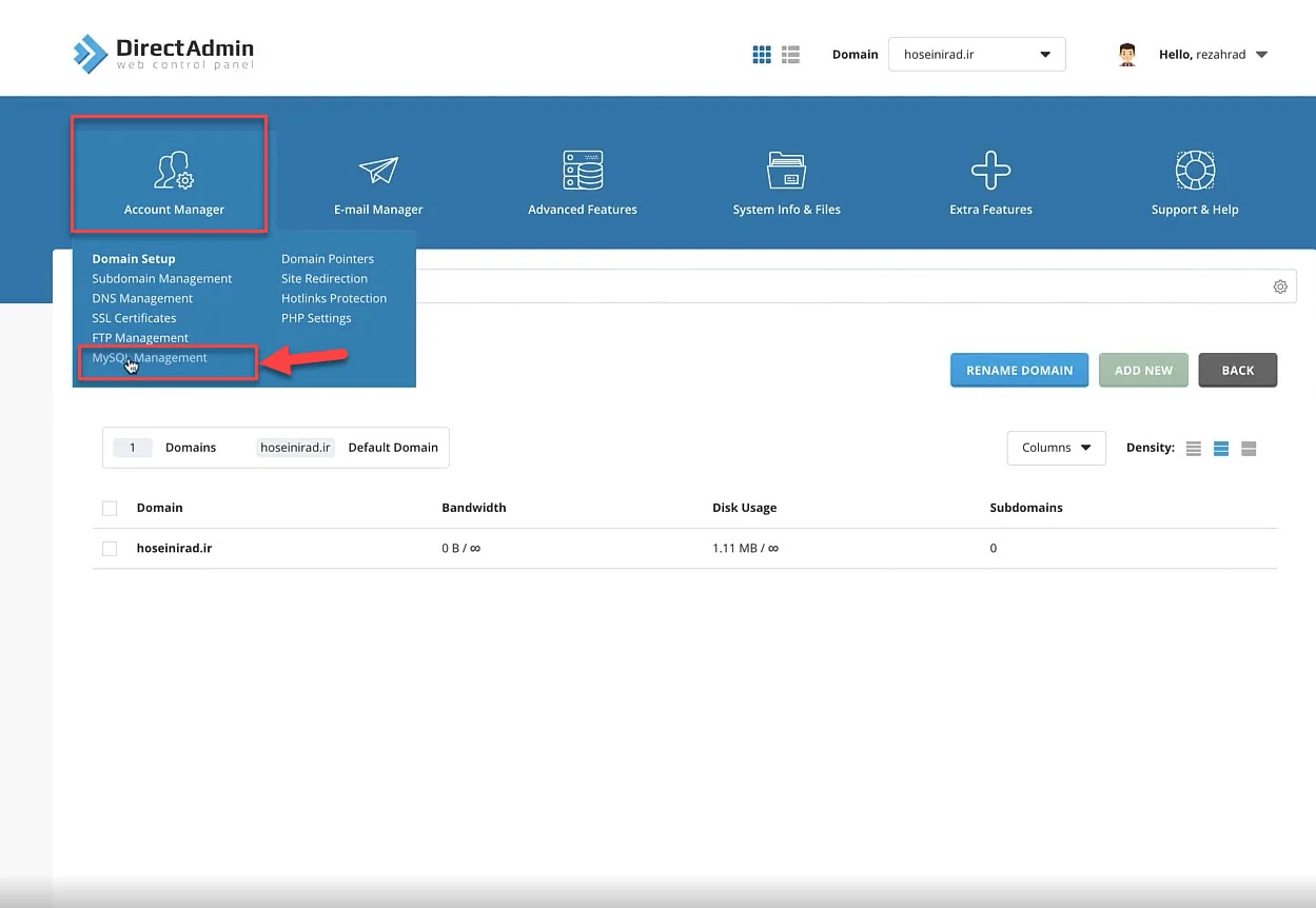 MySQL-management