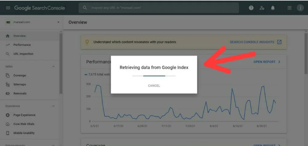 retrieving data from goole index