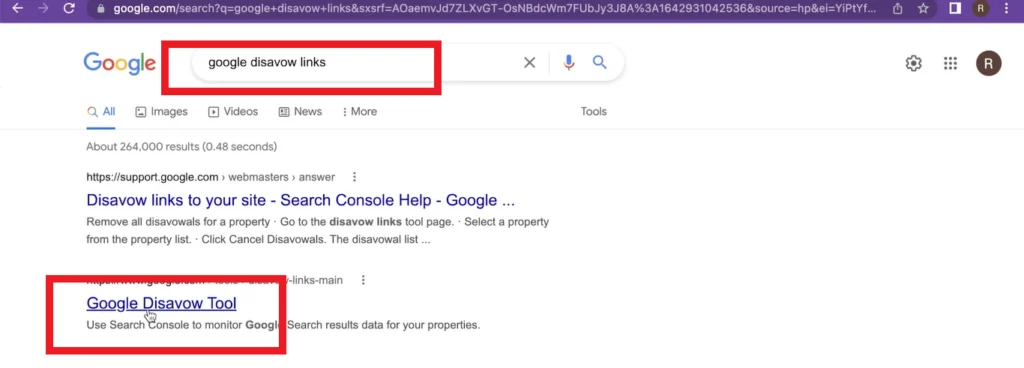 ابزار Google Disavow Links