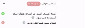 جدول محتوا در افزونه رنک مث