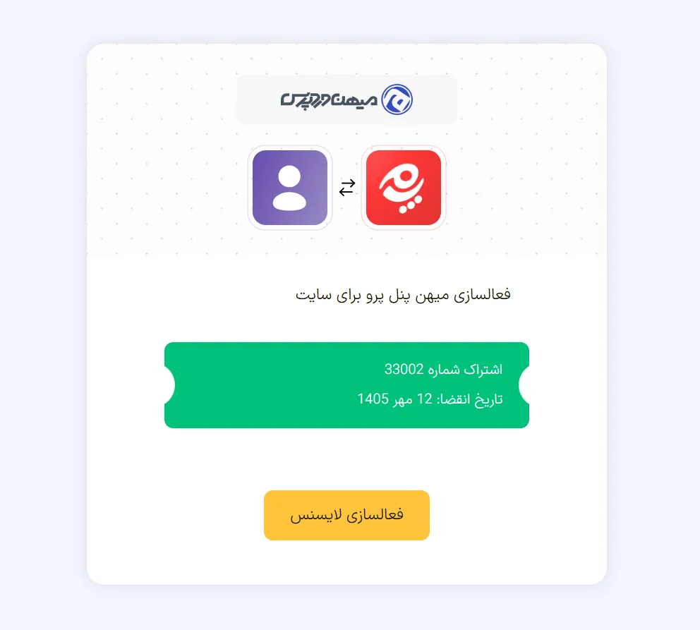 تغییر پس زمینه صفحه ورود وردپرس فعالسازی میهن پنل