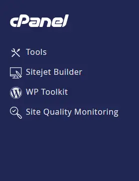 Cpanel left tab