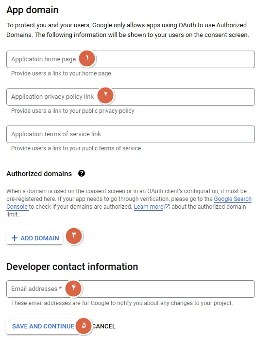 add domain section