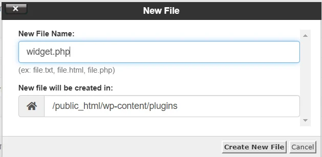 create php file