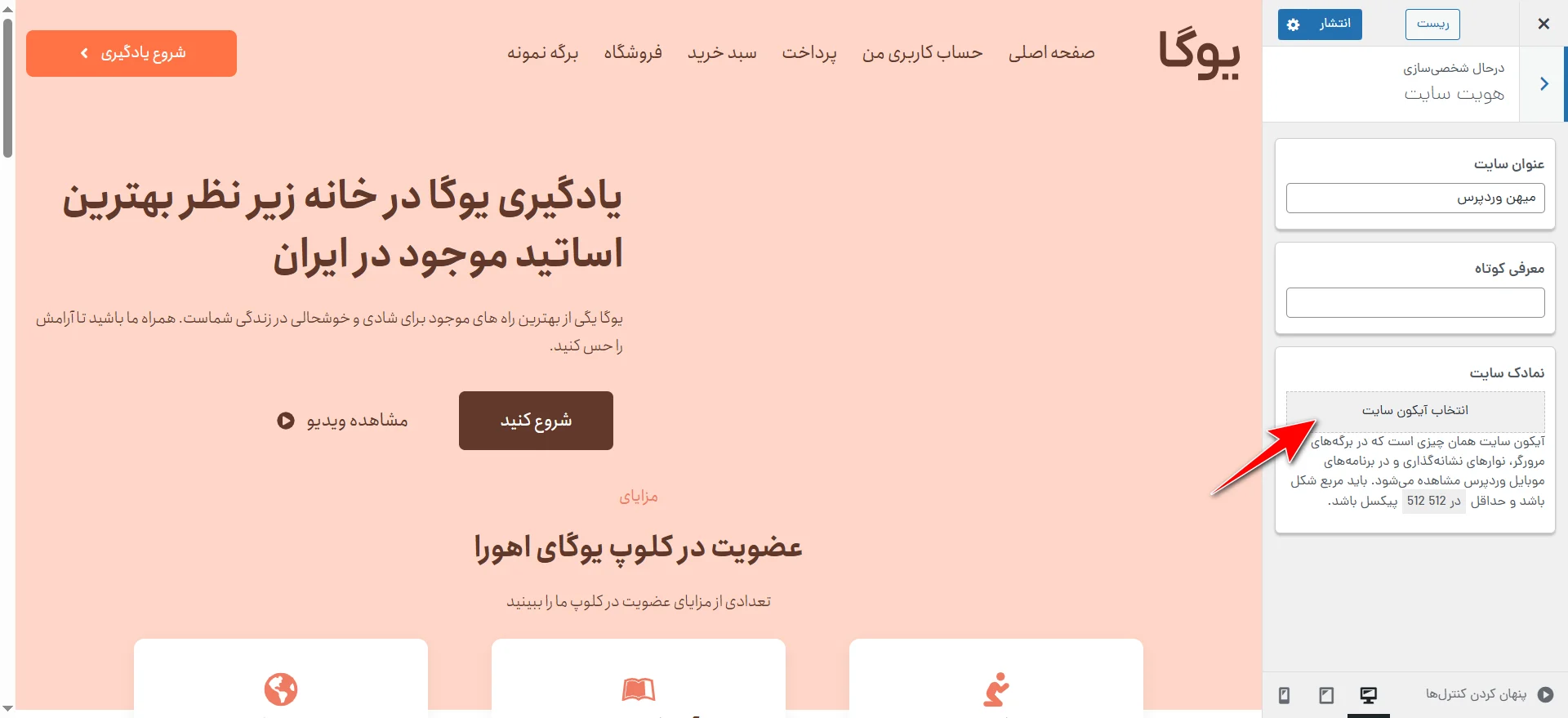 جلسه ۱۵: کار با بخش سفارشی سازی وردپرس customize wordpress theme7