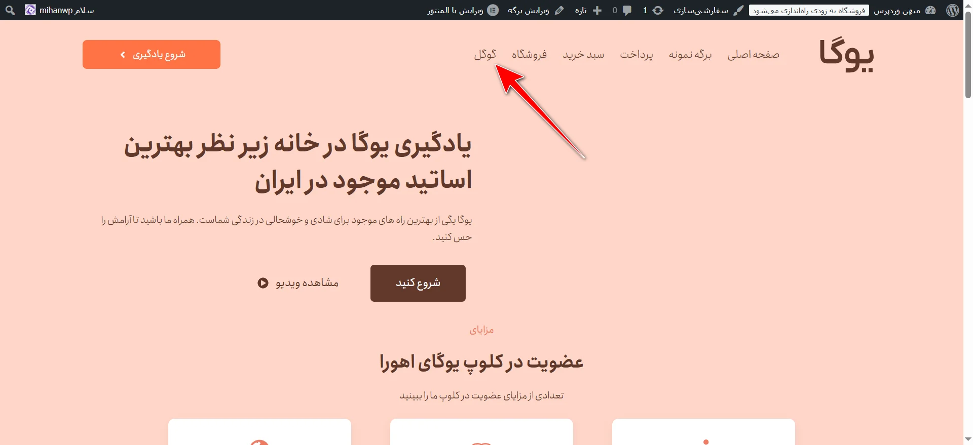 جلسه ۱۶: ساخت منو در وردپرس نمایش پیوند دلخواه در منو