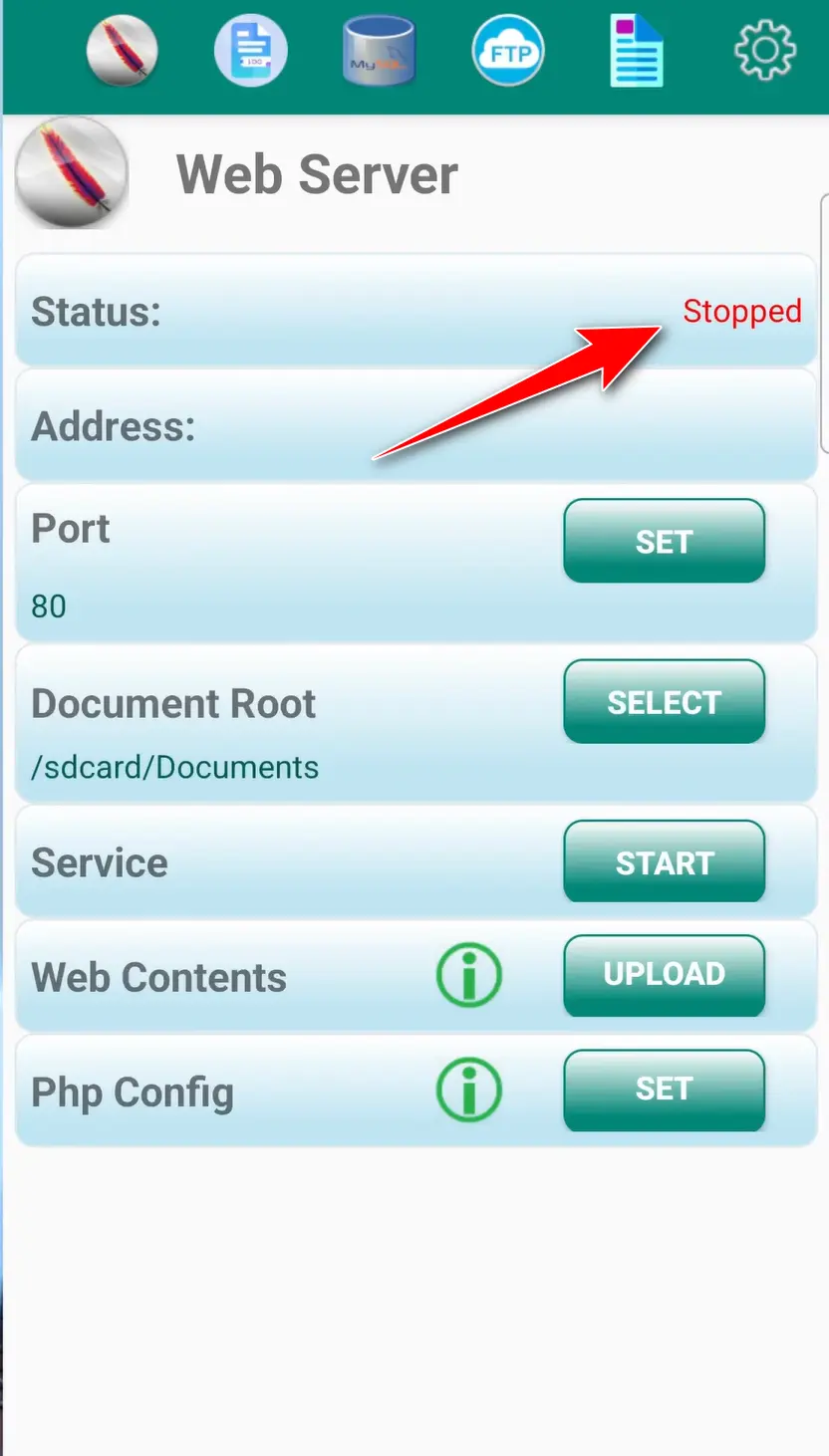 نصب وردپرس روی گوشی موبایل اندروید ارور زمان اجرا