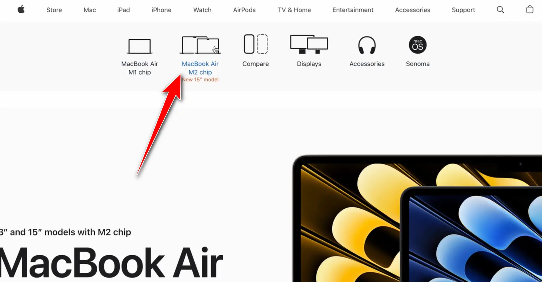 نقد و بررسی فرایند تسویه حساب سایت اپل انتخاب Macbook Air M2 chip