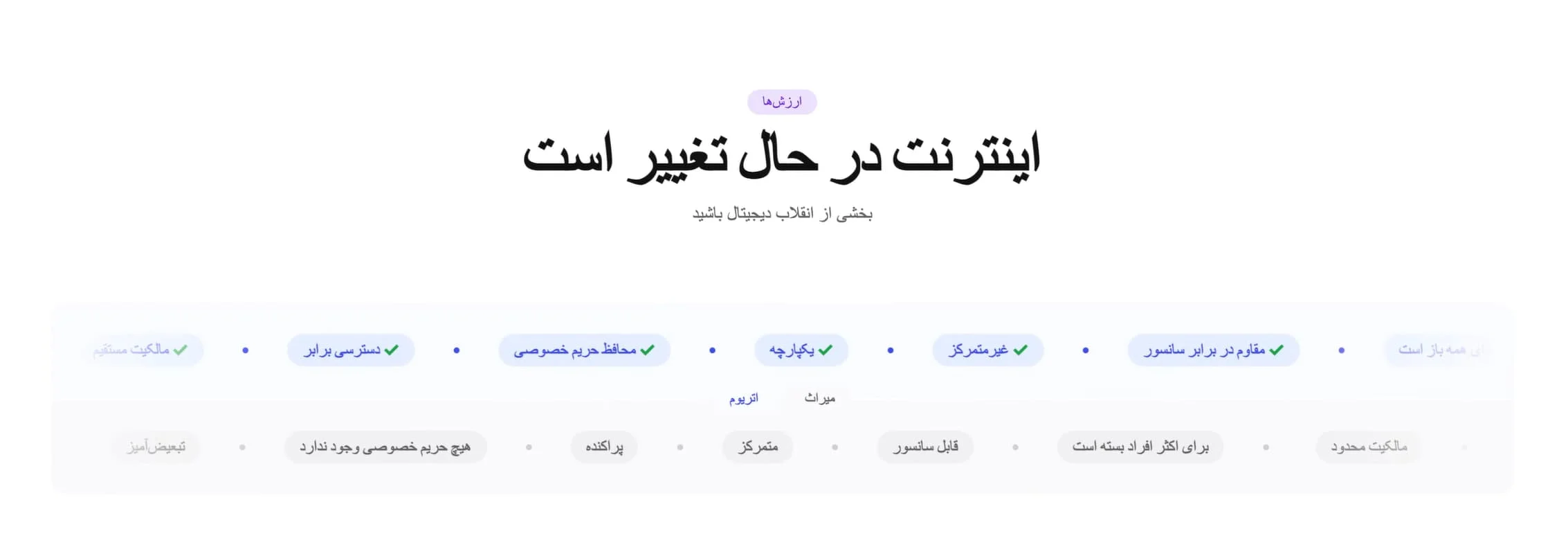 بخش اینترنت در حال تغییر است