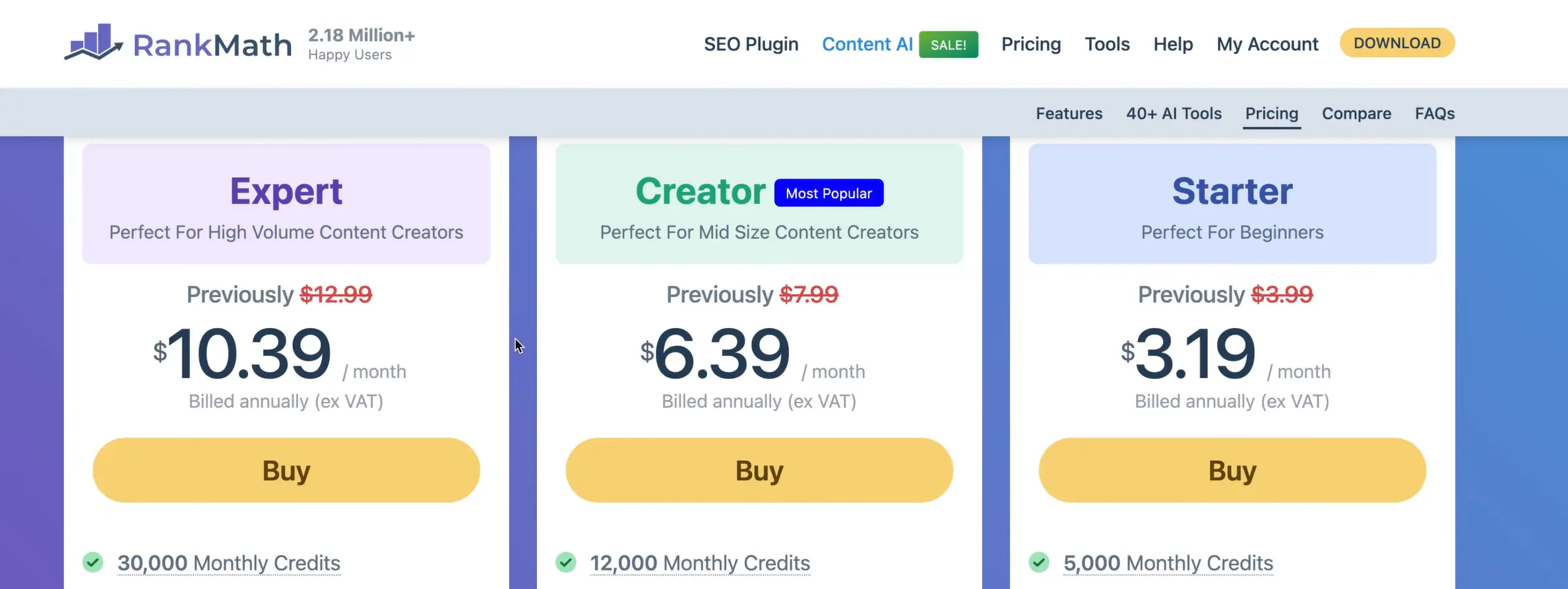 پلن‌های رنک مث