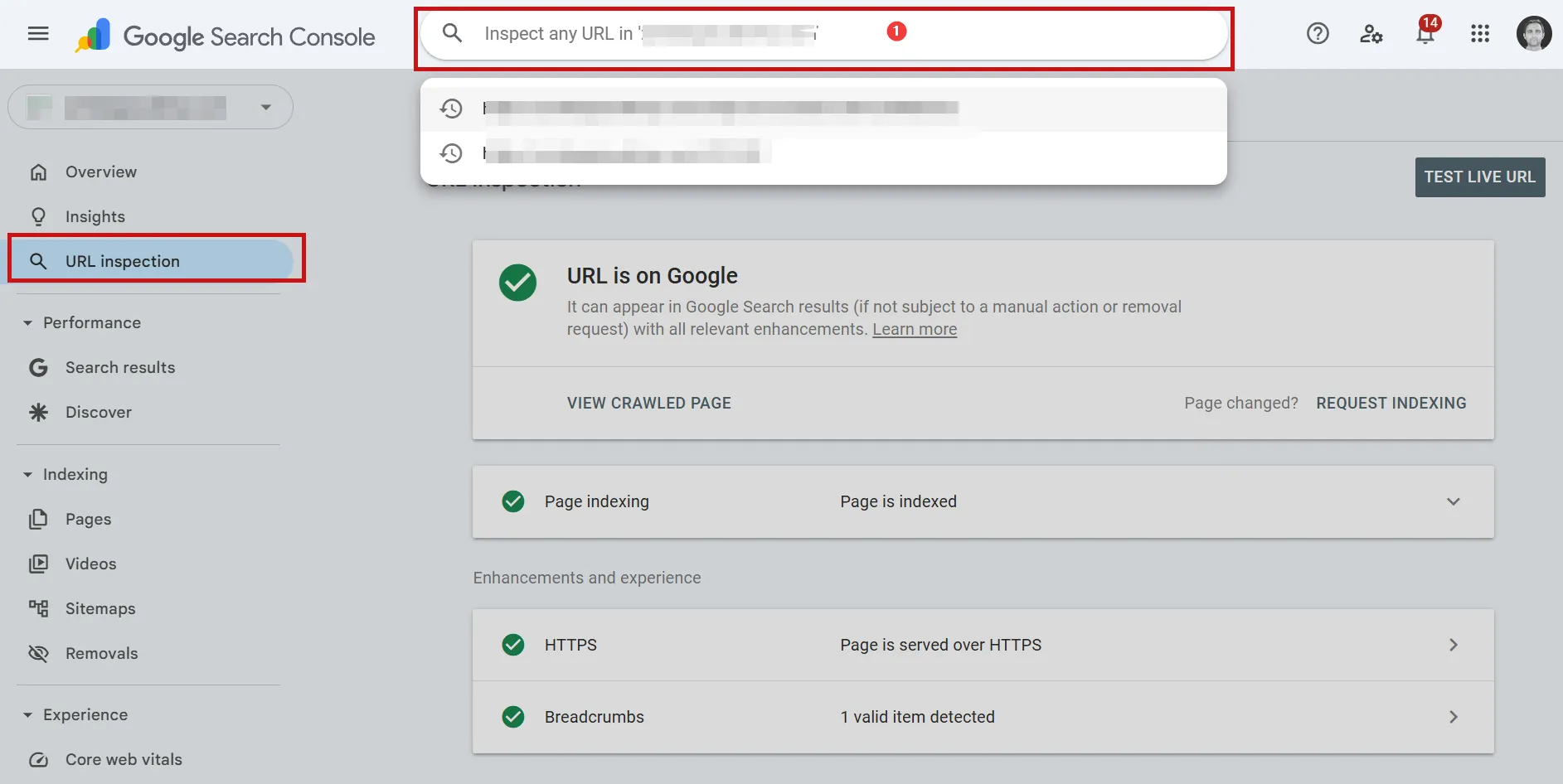 گوگل سرچ کنسول چیست؟ چرا باید از Search Console استفاده کنیم ابزار URL Inspection