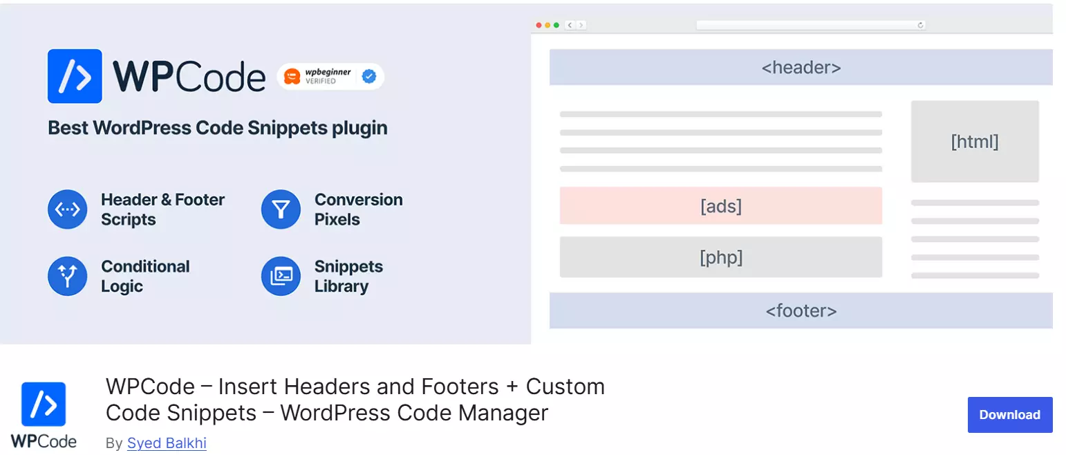 افزونه wpcode