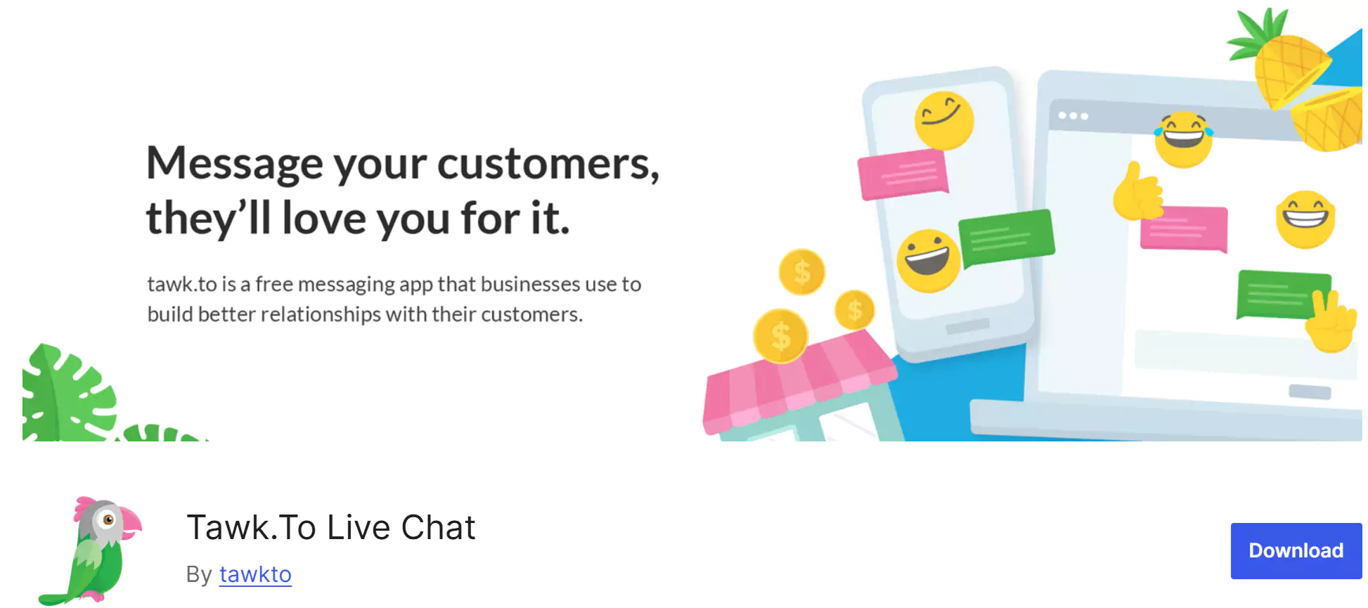 افزونه Tawk.To Live Chat