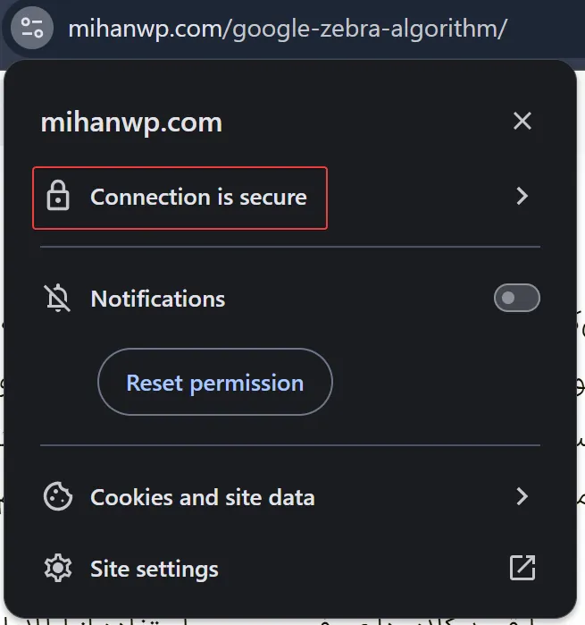 الگوریتم گورخر گوگل چیست؟ چطور از Zebra در امان باشیم فعال بودن ssl در سایت