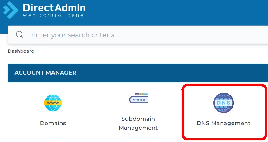 مدیریت DNS