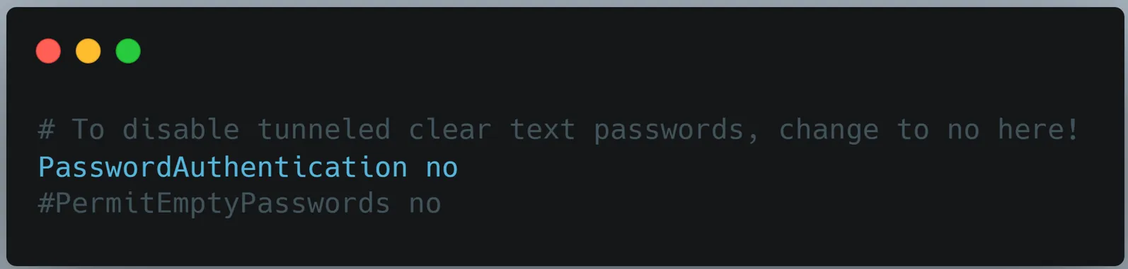 استفاده از SSH Key برای ورود بدون پسورد به لینوکس PasswordAuthentication