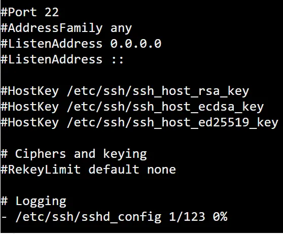 خط Port 22 در تنظیمات SSH